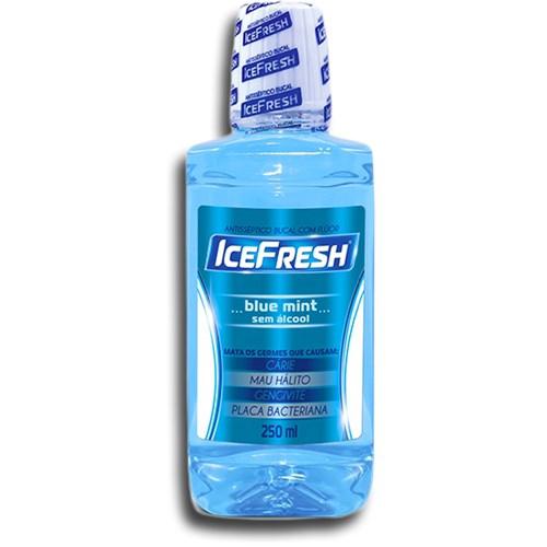 ANTI SEPTICO ICEFRESH BLUE MINTSEM ALCOOL 12 UNIDADES 250ML