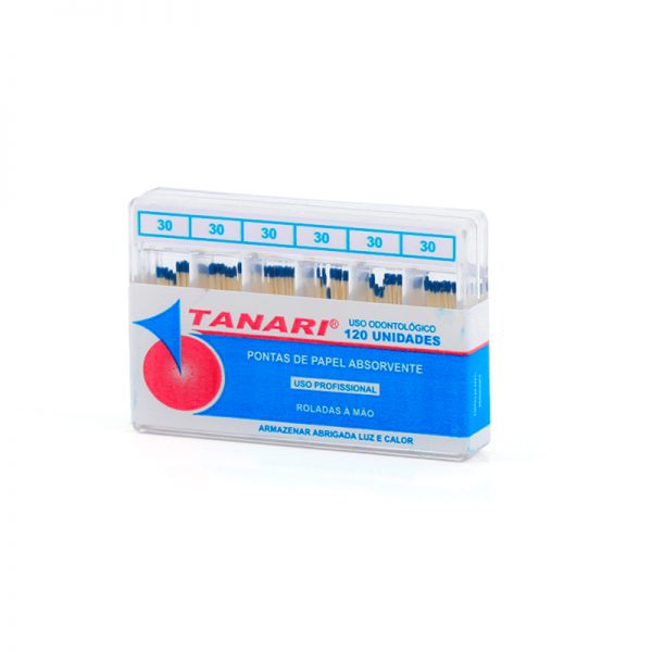 PONTAS DE PAPEL ABSORVENTE BULK COM 120 UND DO 30 TANARI