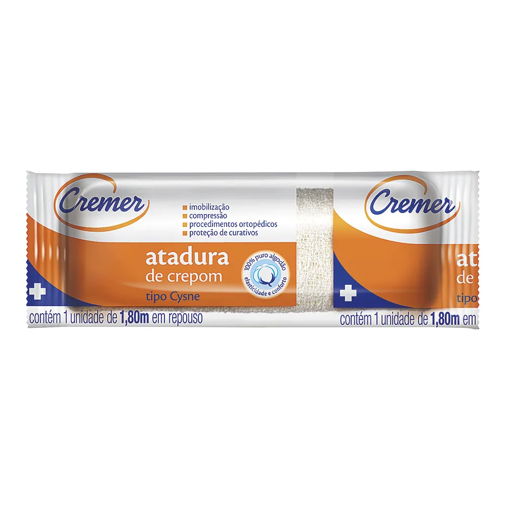 ATADURA DE CREPOM TIPO CYSNE 25CMX1,80M CREMER