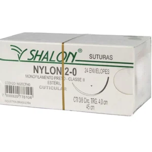 NYLON MON.PRETO 2-0 C/AG.3,5CTI (CX 24 ENV) SHALON