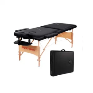 MACA MADEIRA PORTATIL COM CABECEIRA 200KG 65CM LARGURA 10 CORES COR:PRETO BEST PRO