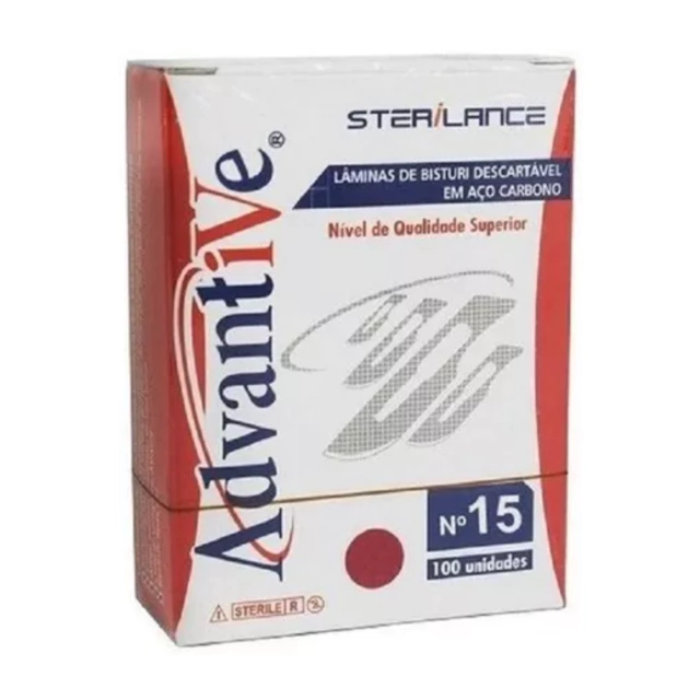 LAMINA BISTURI Nº 15C CARB DENT ADVANTIVE
