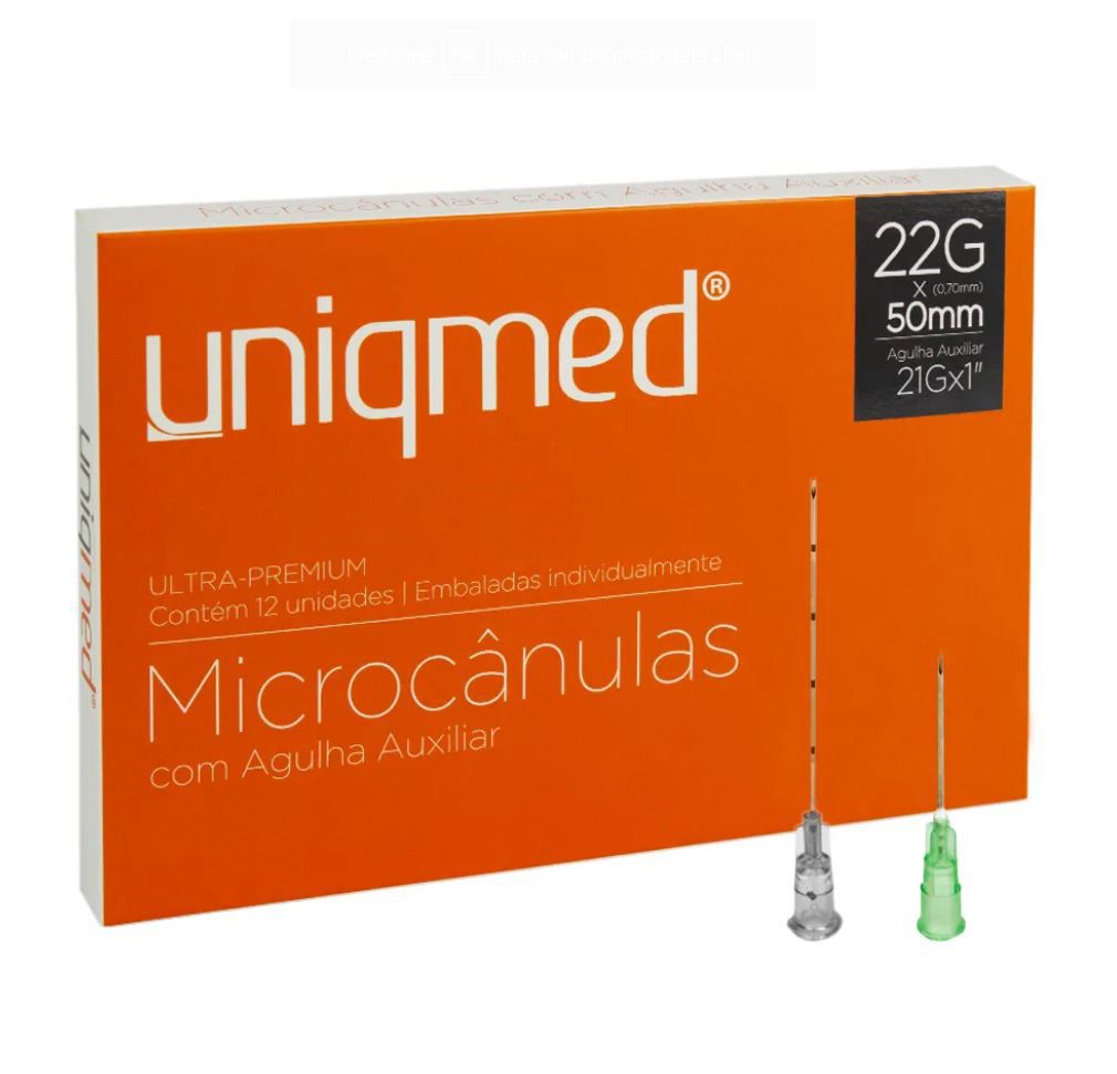 MICROCANULA 22GX50 0,70X50 + AGULHA 0,7X25 CX C/20 SR