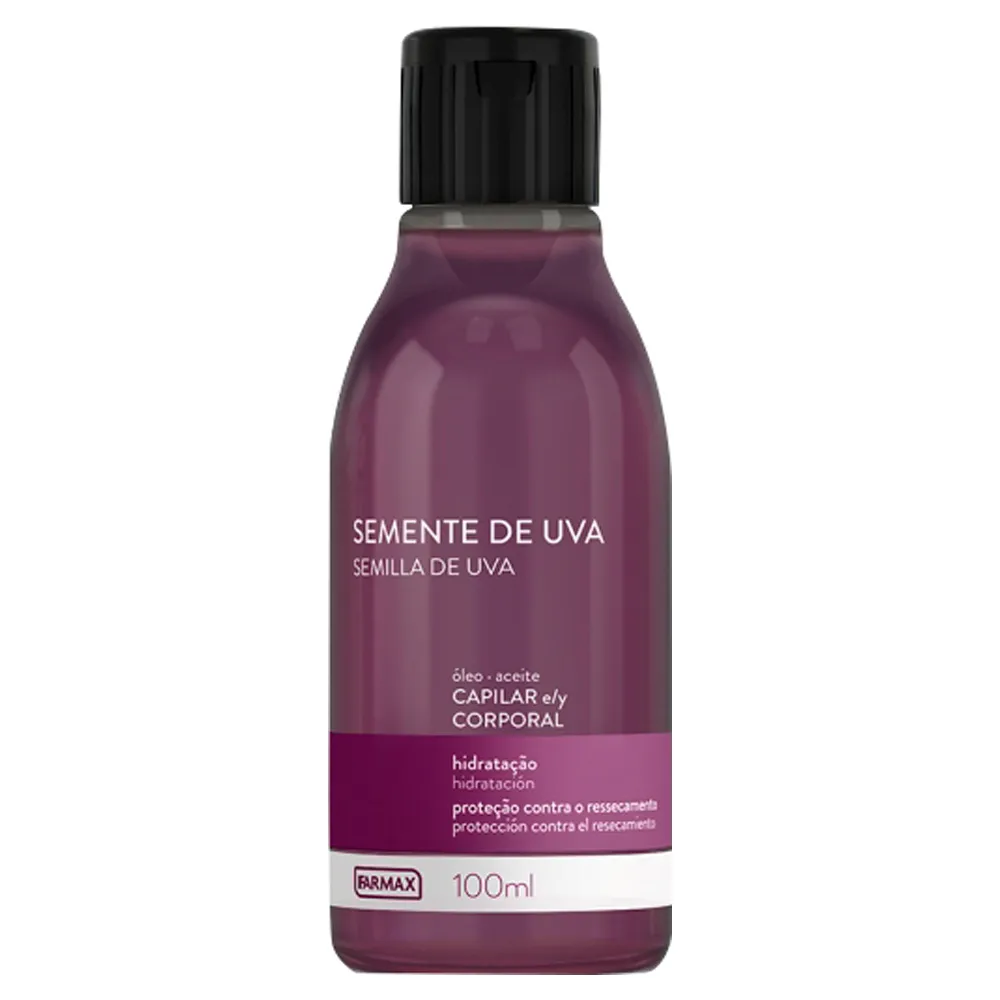 OLEO CORPORAL SEMENTE DE UVA 100ML FARMAX