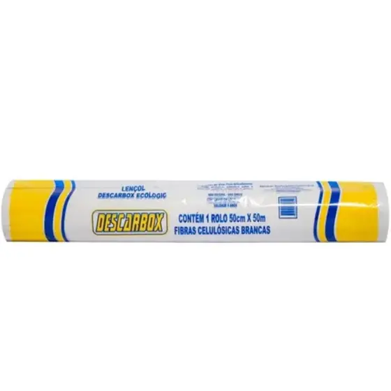 PAPEL LENCOL HOSPITALAR 50CMX50M NATURAL CX C/10RL DESCARPACK