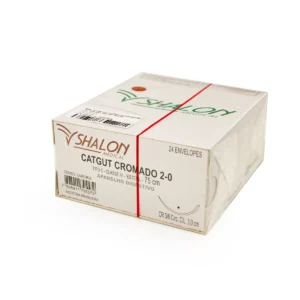 CATGUT CROMADO 2-0 C/AG.4 MR (CX 24 ENV) SHALON