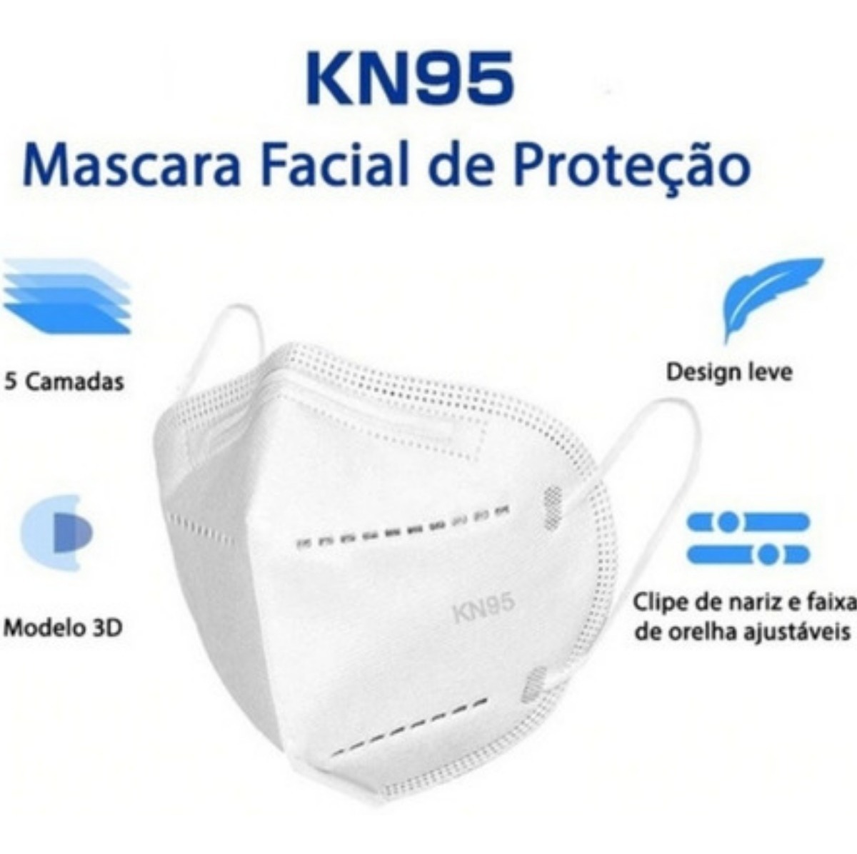 MASCARA DE PROTECAO KN95 CX C/10UN KULZER