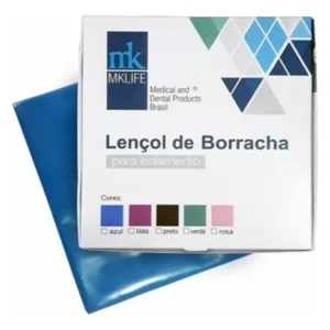 LENCOL DE BORRACHA PRETO 12,7CMX12,7CM C/ 26UNI MK LIFE