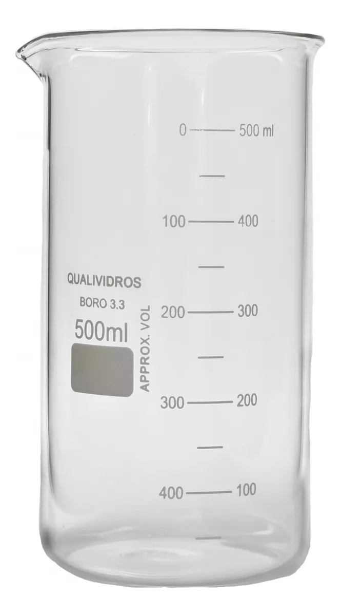 COPO BECKER FORMA ALTA BORO 3.3 GRADUADO 500ML (BERZELIUS) CRAL