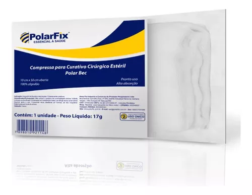 COMPRESSA 13 FIOS ESTERIL EUROPA C/10 POLAR FIX