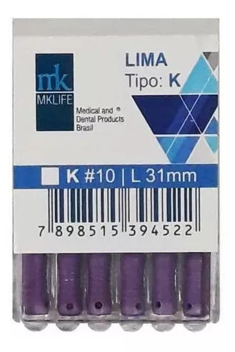 LIMA TIPO K NO.10  31MM. - C/ 6 UNID. MK LIFE