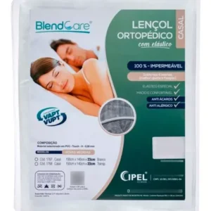CAPA ORTOPED. C/ ELASTICO 0,10 -CASAL 190CMX140CMX25CM - BRANCO CIPEL