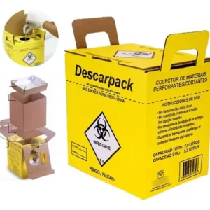 COLETOR PERFUROCORTANTE 20L CX C/20UN DESCARPACK