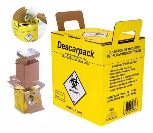 COLETOR PERFUROCORTANTE 20L CX C/20UN DESCARPACK