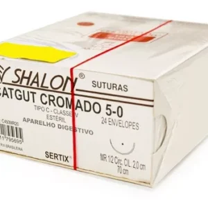 CATGUT CROMADO 0 C/AG.5,0 MR (CX 24 ENV) SHALON