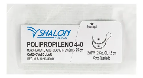 POLIPROPILENO 4-0 C/AG.2,5MR (CX 24 ENV) SHALON