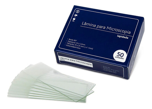LAMINA PARA MICROSCOPIA FOSCA 26X76MM CX C/50UN CRAL