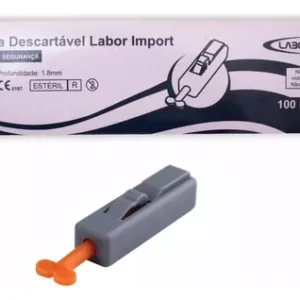 LANCETA SEGURANÇA 21G 1.8MM LABOR IMPORT