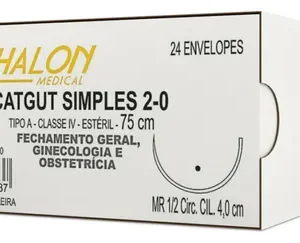 CATGUT SIMPLES 5-0 C/AG.2,0 CR (CX 24 ENV) SHALON