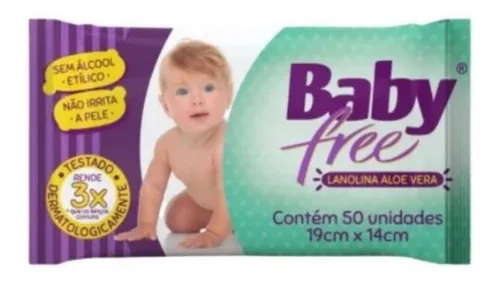 TOALHA UMEDECIDA BABYFREE C/50 QUALYBLESS