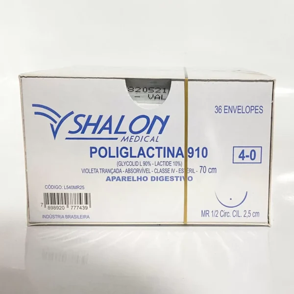 POLIGLACTINA 0 C/AG 4 MR (CX 36 ENV) SHALON