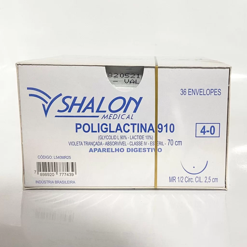 POLIGLACTINA 0 C/AG 4 MR (CX 36 ENV) SHALON