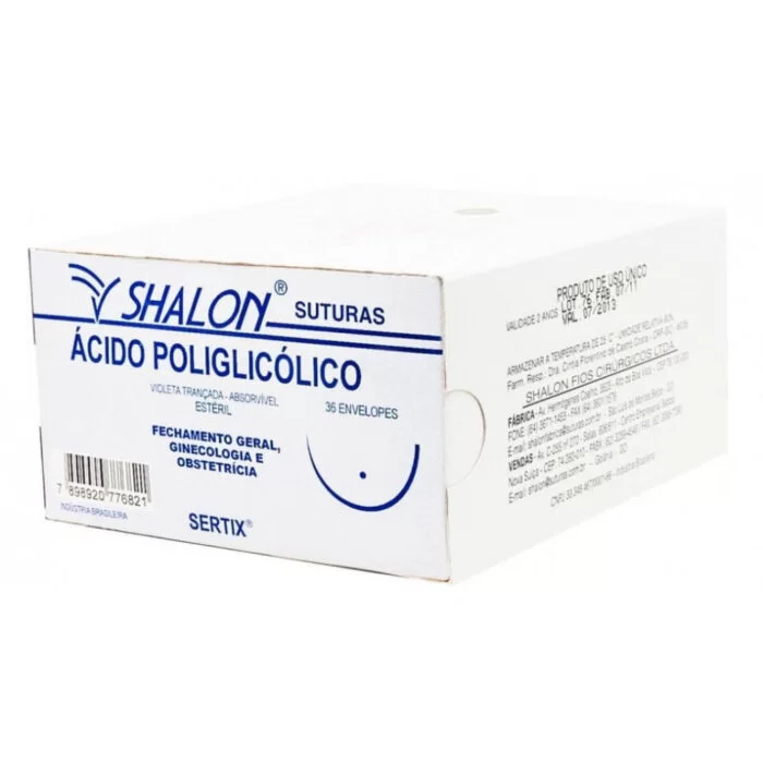 POLIGLACTINA 0 C/AG 2,5MR (CX 36 ENV) SHALON