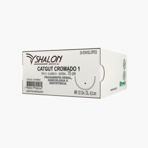CATGUT CROMADO 1 C/AG.5,0 MR (CX 24 ENV) SHALON