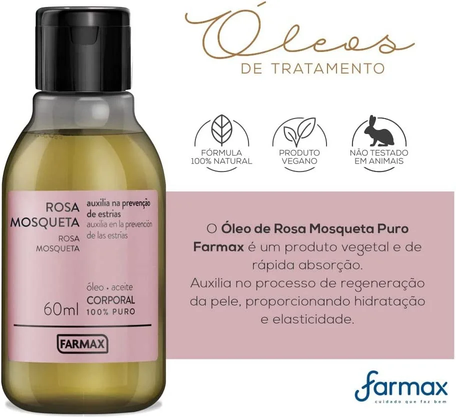 OLEO ROSA MOSQUETA BEVEG 60ML FARMAX
