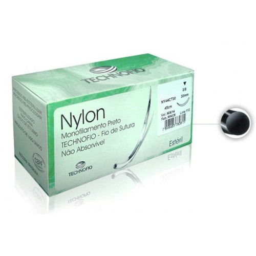 NYLON MON.PRETO 6-0 C/AG.2 CTI (CX 24 ENV) SHALON