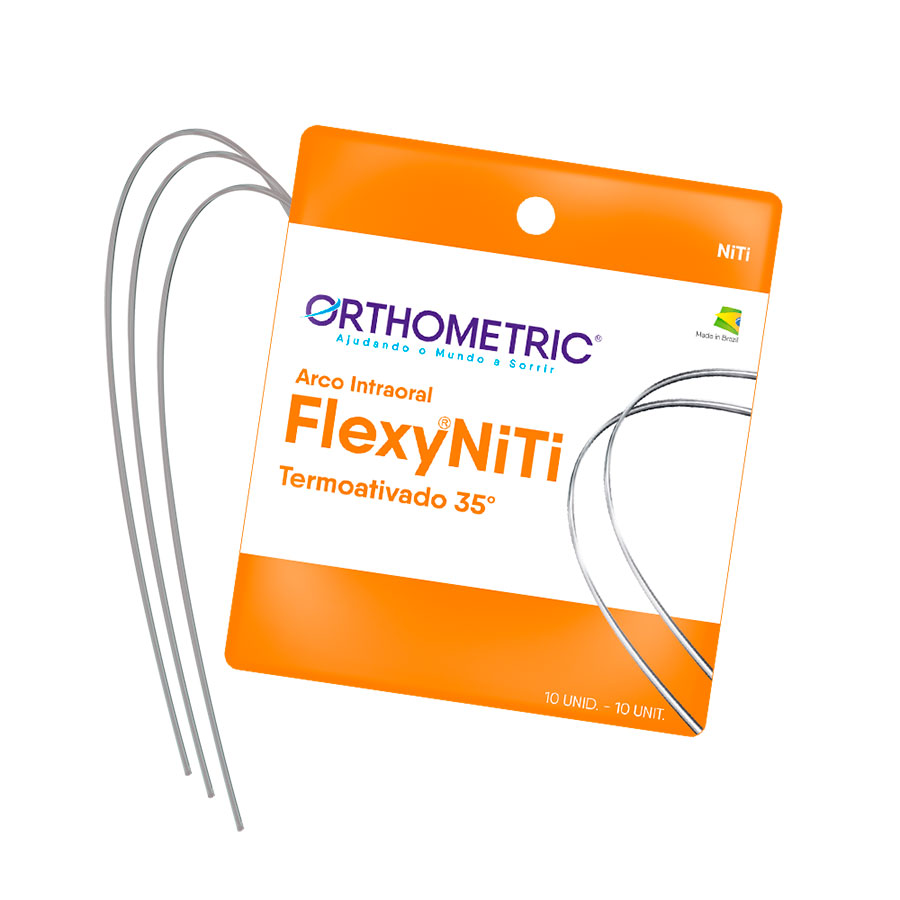 ARCO FLEXY NITI THERMAL 35° RETANGULAR 0,016X0,022 INFERIOR ORTHOMETRIC