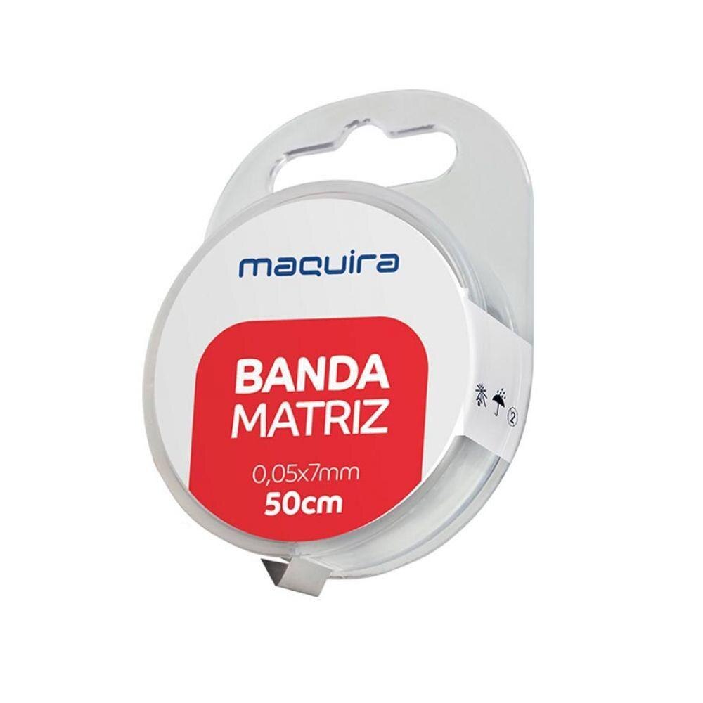 BANDA MATRIZ DE INOX 0,05X7MM 50CM MAQUIRA