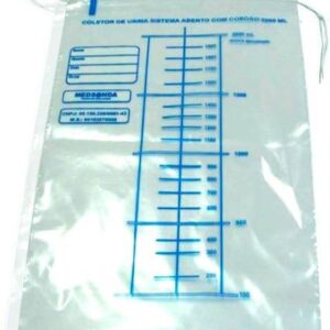 COLETOR URINA SISTEMA ABERTO CORDAO 2000ML NAO ESTERIL MEDSONDA