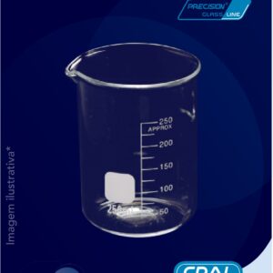 COPO BECKER FORMA BAIXA BORO 3.3 GRADUADO 250ML (GRIFFIN) CRAL