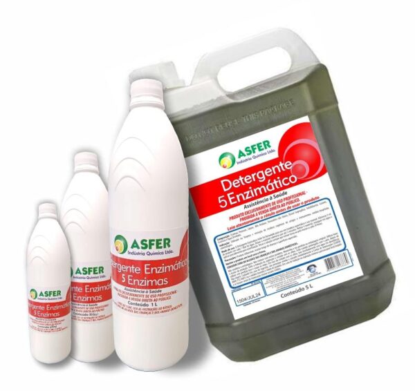 DETERGENTE ENZIMATICO 5 ENZIMAS 5L ASFER