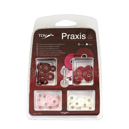 PRAXIS REFIL 45507 - 30 DISCOS DE LIXA MEDIA (PT) TDV