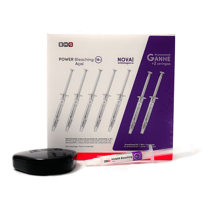 POWER BLEACHING 22% - KIT C/5 SERINGAS 3G MAQUIRA