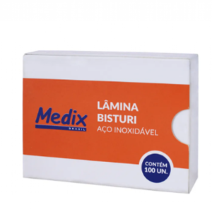 LAMINA DE BISTURI N23 C/100 UN CARBONO MEDIX