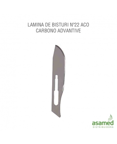LAMINA BISTURI Nº 22 CARBONO ADVANTIVE