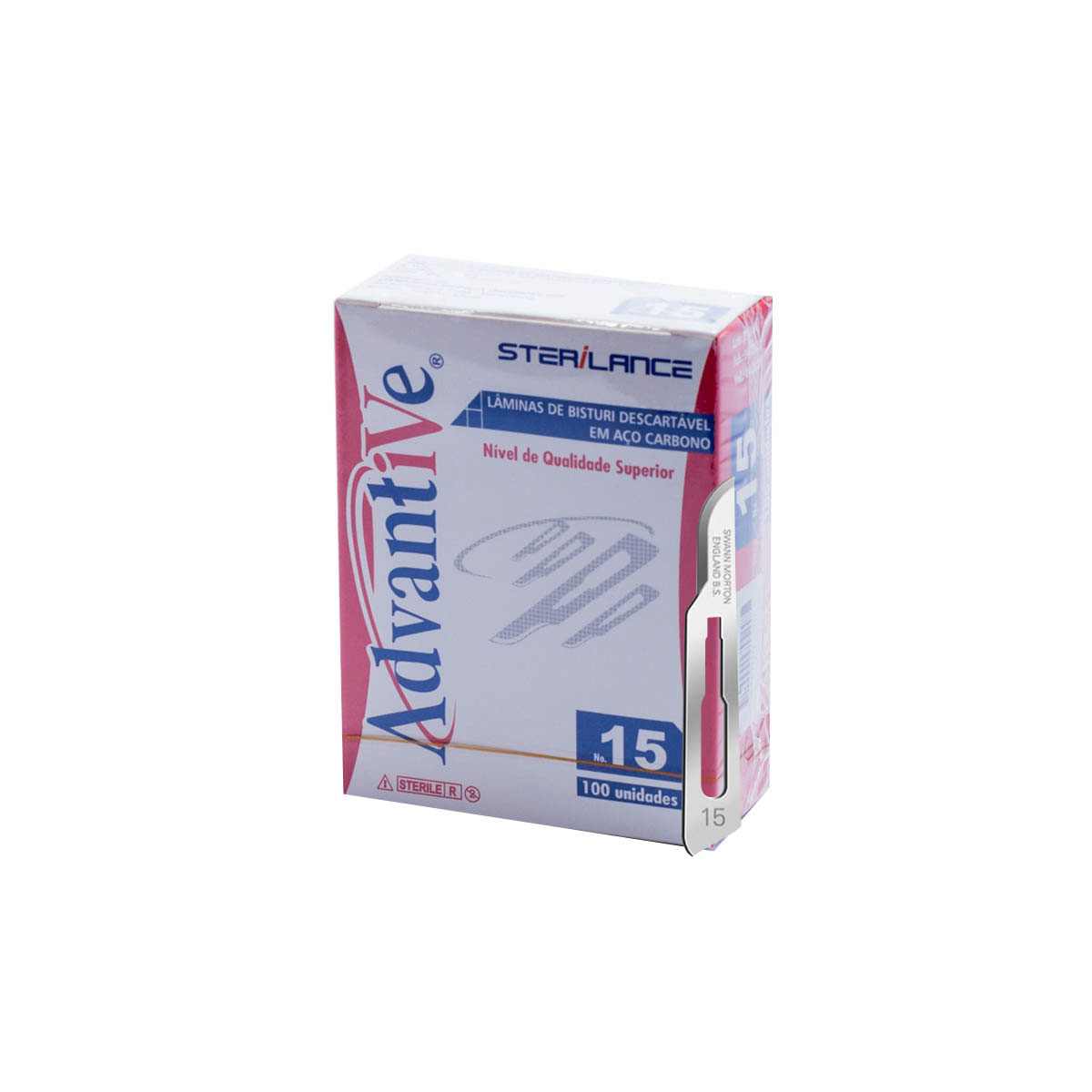 LAMINA BISTURI Nº 15 CARBONO ADVANTIVE