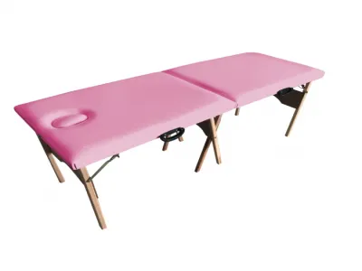 MACA PORTATIL DOBRAVEL COM CABECEIRA RECLINAVEL E RESPIRO 200KG 65CM LARGURA COR:ROSA BEST PRO