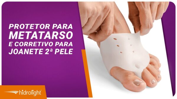 PROTETOR PARA METATARSO E CORRETIVO DE JOANETE 2A PELE HIDROLIGHT