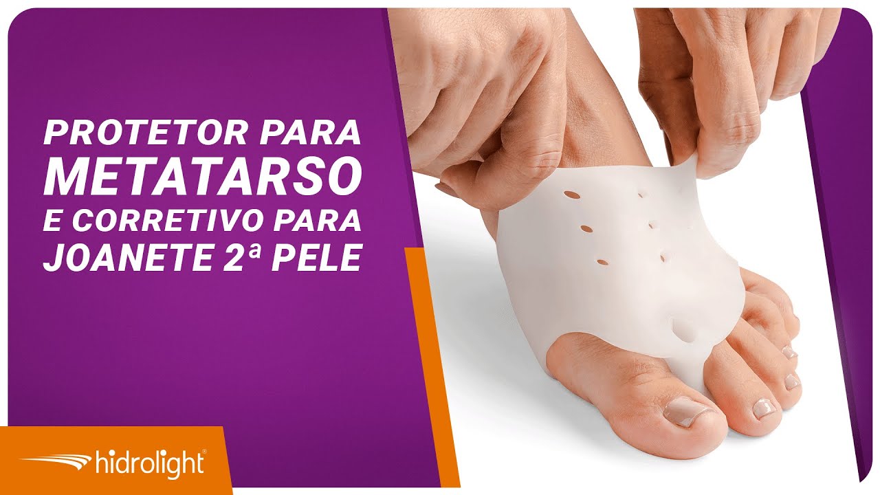 PROTETOR PARA METATARSO E CORRETIVO DE JOANETE 2A PELE HIDROLIGHT