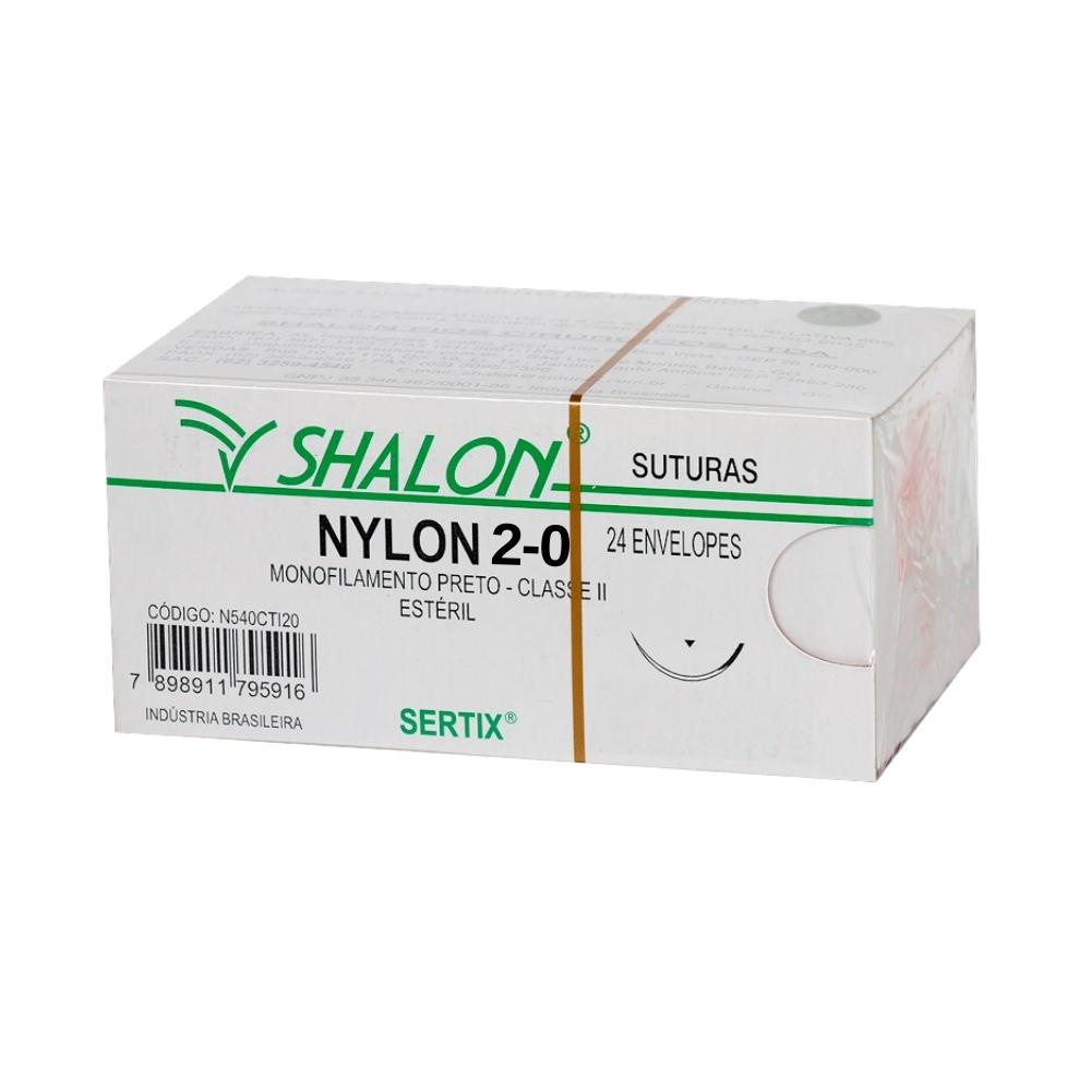 NYLON MON.PRETO 2-0 C/AG.3 CTI (CX 24 ENV) SHALON
