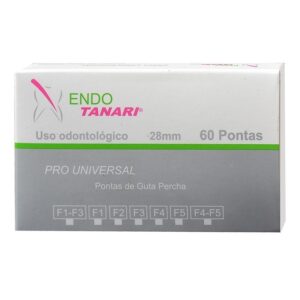 PONTAS DE GUTTA PERCHA TAN PRO U COM 60 UND DO F1 TANARIMAN