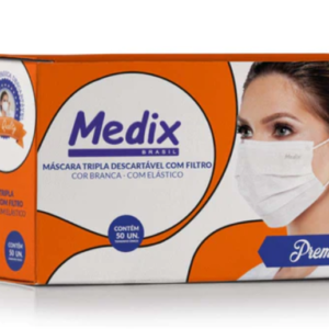MASCARA TRIPLA C/ELAST 50UN CAIXA MEDIX