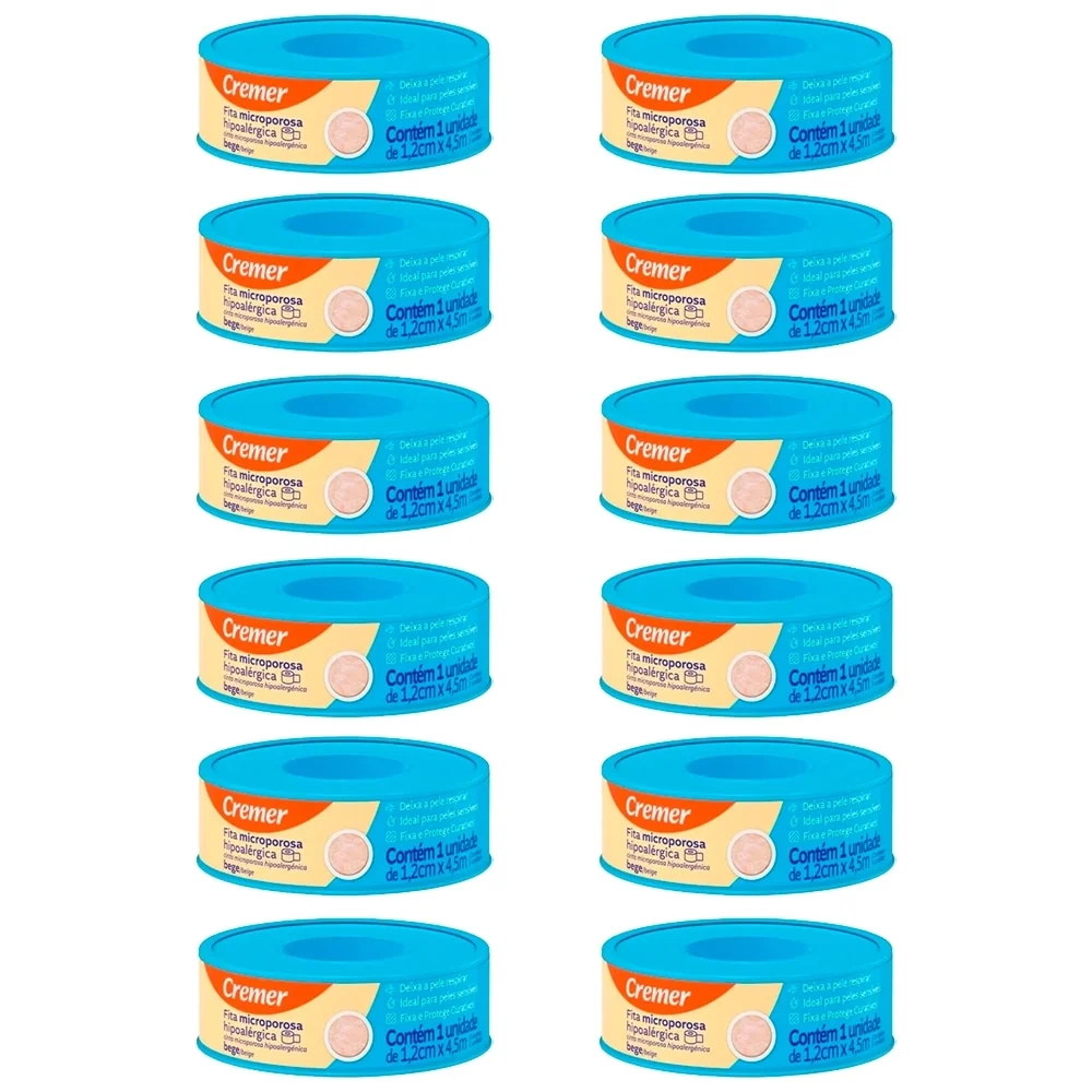 FITA MICROPOROSA BEGE 1,2CMX4,5CM CREMER