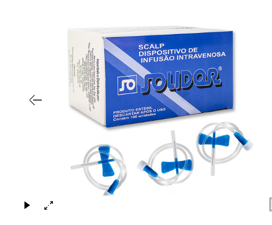 SCALP INFUSAO 23G LOCK PGC C/100 SOLIDOR
