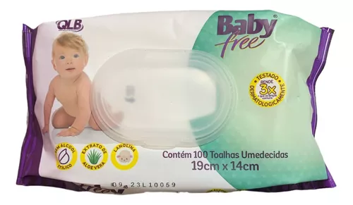 TOALHA UMEDECIDA BABYFREE C/100 QUALYBLESS