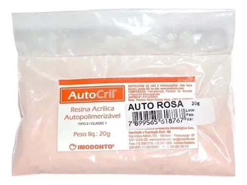 RESINA AUTOCRIL ROSA DOSE CX 50 UN - 20G IMODONTO